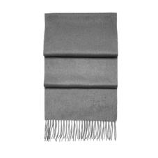 Pure Cashmere Scarf in Mid-Grey