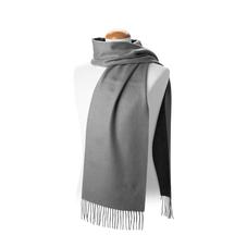 Pure Cashmere Scarf in Mid-Grey