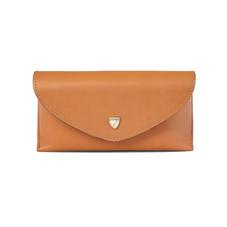 Leather Sunglasses Case in Smooth Tan