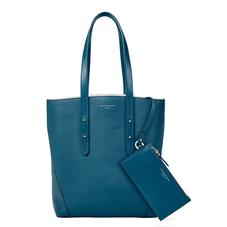 Essential Tote in Topaz Pebble (with A-Stitched Side Panels)