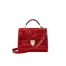 Midi Mayfair in Deep Shine Red Croc