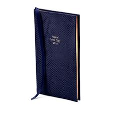 Aspinal Social Diary in Midnight Blue Lizard