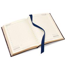 A5 Day to Page Leather Diary in Deep Shine Amazon Brown Croc