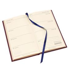 Slim Pocket Leather Diary in Midnight Blue Lizard