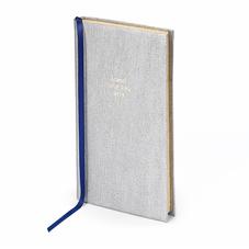 Aspinal Social Diary in Silver Saffiano