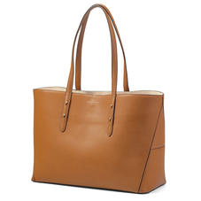 Regent Tote in Smooth Tan (with A-Stitched Side Panels)