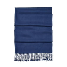 Essential Silk & Cashmere Pashmina in Navy