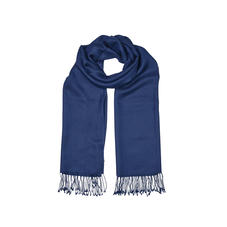 Essential Silk & Cashmere Pashmina in Navy