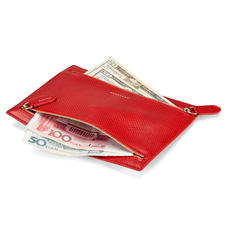 Multi Currency Wallet in Berry Lizard