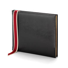 Lizard Print Guest Book in Jet Black Lizard