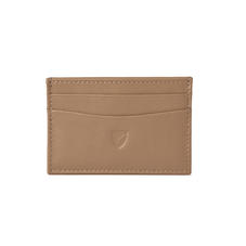 Slim Credit Card Case in Smooth Camel