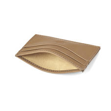 Slim Credit Card Case in Smooth Camel