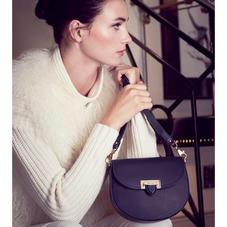 Portobello Bag in Black Pebble