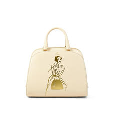 Giles x Aspinal (Mini Hepburn Bag - Smooth Ivory)