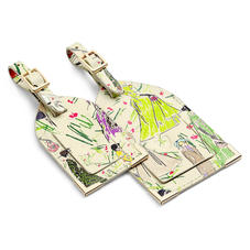 Giles x Aspinal (Set of 2 Luggage Tags - Girls Print)