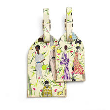 Giles x Aspinal (Set of 2 Luggage Tags - Girls Print)