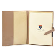 A4 Padfolio in Smooth Camel