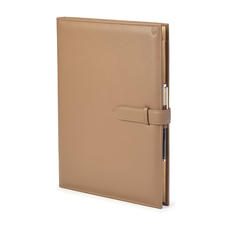 A4 Padfolio in Smooth Camel