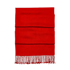 Essential Silk & Cashmere Pashmina in Scarlet