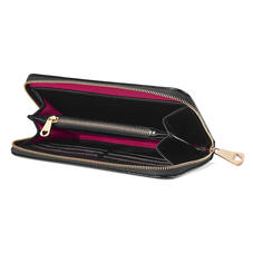 Marylebone Purse in Zebra Haircalf & Black Polish