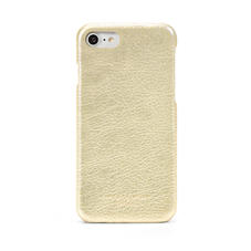 iPhone 7/8 Leather Cover in Pale Gold Pebble