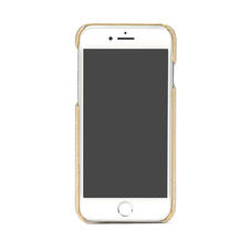 iPhone 7 Plus Leather Cover in Pale Gold Pebble