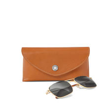Men's Aerodrome Aviator Sunglasses & Case Set