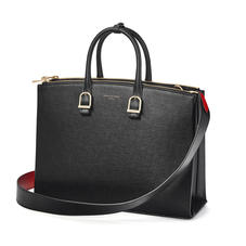 Madison Tote in Black Saffiano