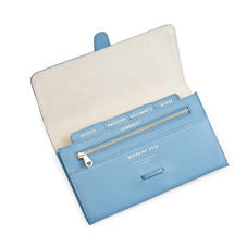 Classic Travel Wallet in Bluebird Saffiano
