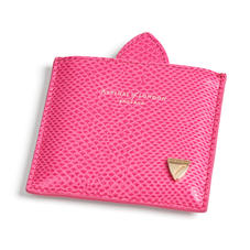 Compact Mirror in Raspberry Lizard