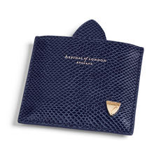 Compact Mirror in Midnight Blue Lizard