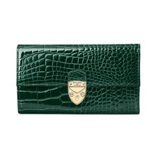 Mayfair Purse in Evergreen Patent Croc