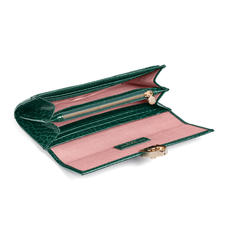 Mayfair Purse in Evergreen Patent Croc