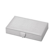 Paris Jewellery Box in Deep Shine Dove Grey Small Croc