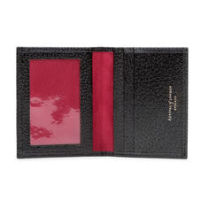 ID & Travel Card Case in Black Pebble