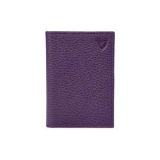 Double Fold Credit Card Case in Amethyst Pebble