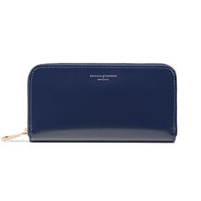Continental Clutch Zip Wallet in Bluemoon Polish
