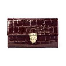 Mayfair Purse in Deep Shine Amazon Brown Croc
