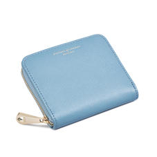 Slim Mini Continental Purse in Bluebird Saffiano