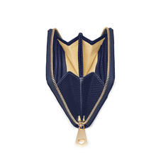 Slim Mini Continental Purse in Midnight Blue LizardÂ