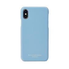 iPhone X Leather Cover in Smooth Bluebird