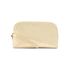 Small Essential Cosmetic Case in Pale Gold Pebble