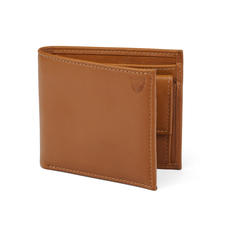 Billfold Coin Wallet in Smooth Tan