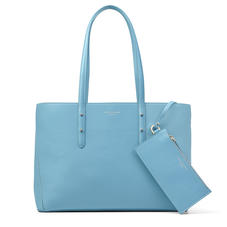 Regent Tote in Bluebird Pebble (with A-Stitched Side Panels)