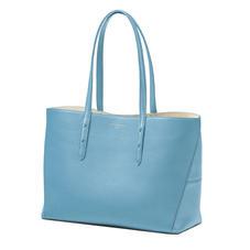 Regent Tote in Bluebird Pebble (with A-Stitched Side Panels)