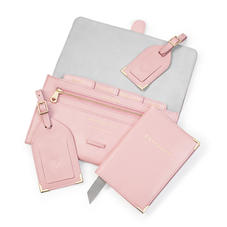 Classic Travel Collection in Peony Saffiano