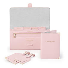 Classic Travel Collection in Peony Saffiano