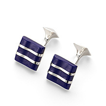 Wave Sterling Silver Cufflinks