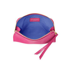 Small Essential Cosmetic Case in Raspberry Lizard