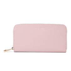 Continental Clutch Zip Wallet in Peony Saffiano
